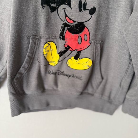 Disney Parks Walt Disney World Mickey Mouse Gray Hoodie Size XS - Picture 7 of 7
